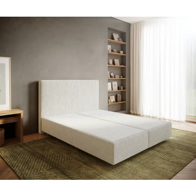 Afbeelding van Boxspringframe Dream Well Bouclé Crème Wit 160x200 cm Bedframe