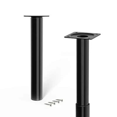 Afbeelding van LouMaxx Meubelpoten, zwart, diameter 30 mm, in hoogte verstelbaar 210 350 belastbaar tot kg, 4 stuks, met schroeven