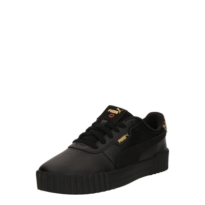 Afbeelding van PUMA Vrouwen Carina 3.0 Animal Flair Sneaker, Zwart Goud, 3.5 UK, 36 EU