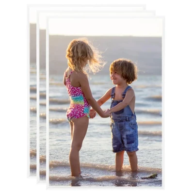 Afbeelding van Fotolijsten 3 st voor wand of tafel 21x29,7 cm MDF wit