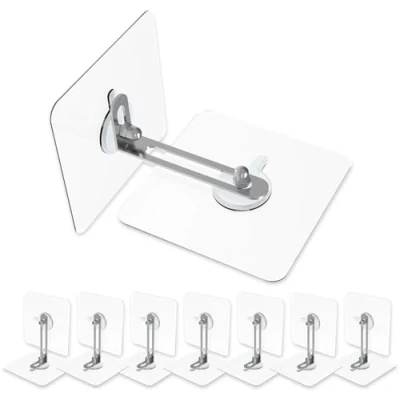 Afbeelding van UBRAVE 8 Sets Meubilair Muurankers, Preventie Van Vallend Geen Boor, Anti Tip Meubelriemen Kit, Bescherm Baby&amp;Huisdier,Zelfklevende Muuranker,Voor Veiligheid Kinderen