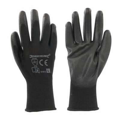 Afbeelding van Silverline Handschoen met zwarte handpalm L 10