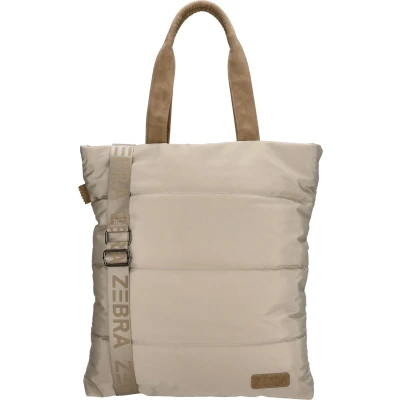 Afbeelding van Zebra Trends Elske Puffer Shopper Lichttaupe Schoudertas