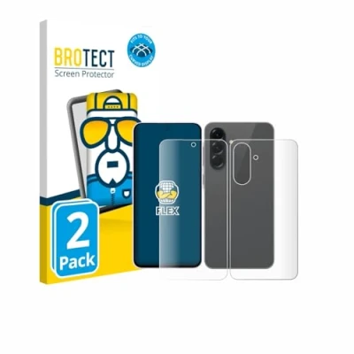 Afbeelding van BROTECT Screenprotector voor Samsung Galaxy A56 5G Enterprise Edition (Voor+Achter) Folie Beschermfolie transparant volledig dekking (2 Stuks)
