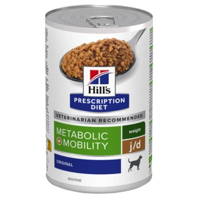 Afbeelding van Hill&#039;s Prescription Diet J/D Metabolic + Mobility Weight Management Blik Hondenvoer 370 g