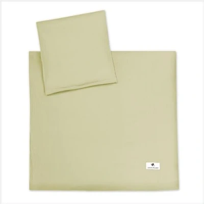 Afbeelding van JULIUS ZÖLLNER Beddengoed mousseline lime 80/80+35/40
