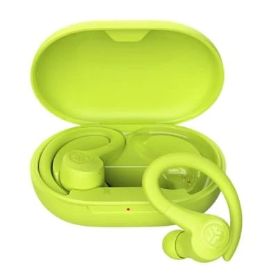 Afbeelding van JLab Go Air Sport+ draadloze trainingsoordopjes met C3 Clear Calling, Secure Earhook Sport Design, 32+ uur Bluetooth speeltijd en 3 EQ geluidsinstellingen (geel)