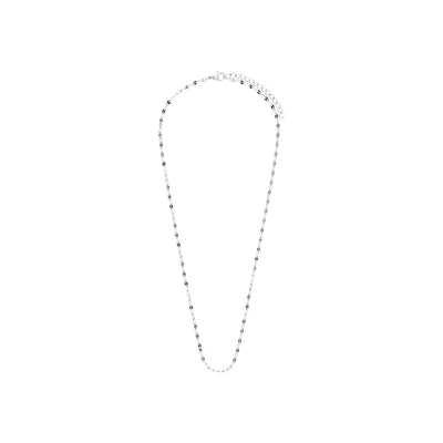 Afbeelding van Lucardi Dames Stalen Ketting met schakel Staal Zilverkleurig 45 cm