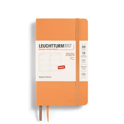 Afbeelding van Leuchtturm1917 Weekly Planner A6 Pocket 12 maanden 2025 Softcover Apricot