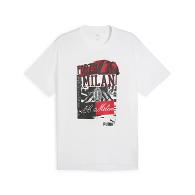 Afbeelding van Puma AC Milan Ftblnrgy Tshirt print, Heren, Maat: XS, White black