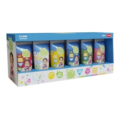 Afbeelding van Natural Face &amp; Finger Paint Gezicht en vingerverf Met 6 kleuren