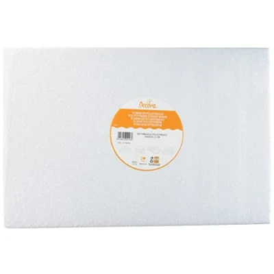 Afbeelding van Decora 0174058 Taarten dummy, Rechthoekig, uit STYROPOR 30X45X7,5H cm