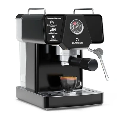 Afbeelding van Libeica espressomachine 1350 W 19 bar touch rvs temperatuur en drukweergave
