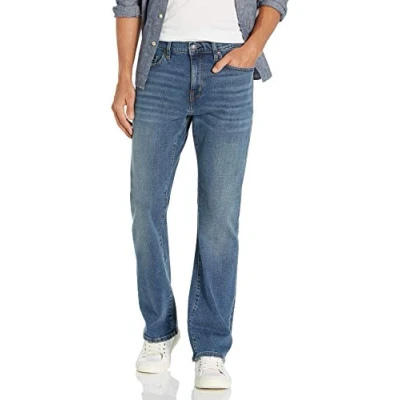 Afbeelding van Amazon Essentials Heren Straight fit Stretch Bootcut Jean ,Medium Vintage ,31W / 32L