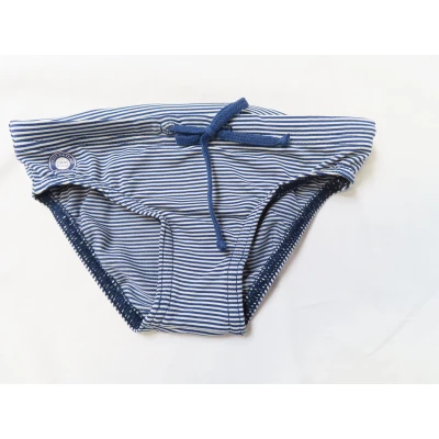 Afbeelding van Petit bateau Zwembroek Jongens Streepje marine 6 maand 67