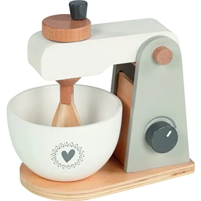 Afbeelding van Houten mixer wit/beuken (2 delig)