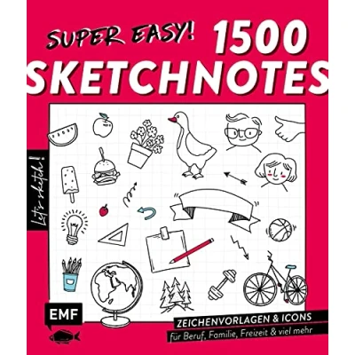 Afbeelding van Let&#039;s sketch! Super easy! 1500 Sketchnotes