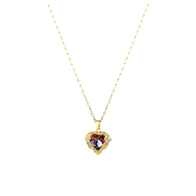 Afbeelding van Mpariz Luxe Kristallen Ketting Oceaan Hart Hanger