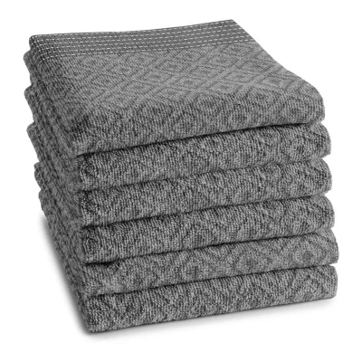 Afbeelding van Keukendoek DDDDD Akira Grey (set van 6)