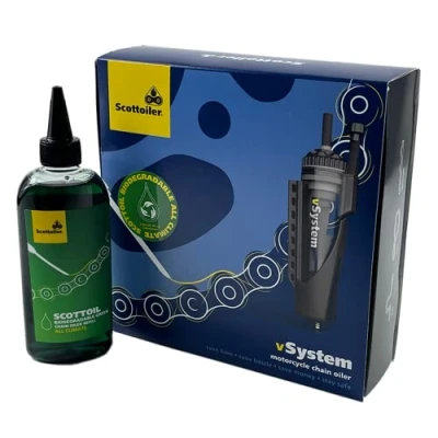 Afbeelding van Scottoiler vSystem Automatic Chain Oiler including 250ml of Biodegradable Green Scottoil