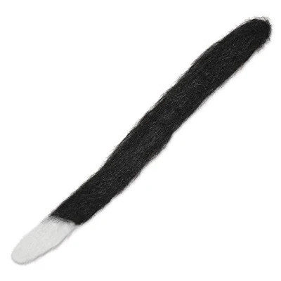 Afbeelding van Bristol Novelty, Zwart met witte kant Cat BA323 kattenstaart, eenheidsmaat
