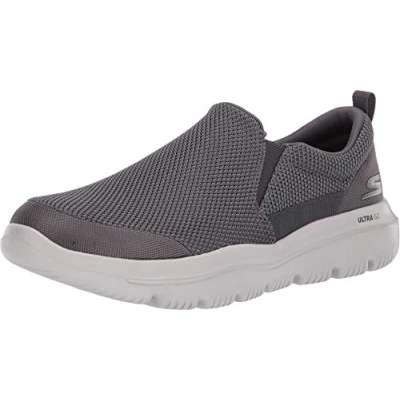 Afbeelding van Skechers Go Walk Max, gymschoenen voor heren, Charcoal Textile Grijs, 43 EU