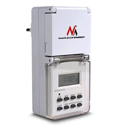 Afbeelding van EXTERNE ELEKTRONISCHE PROGRAMMER Digitale timer MCE08 witte kleur Met Penaarde