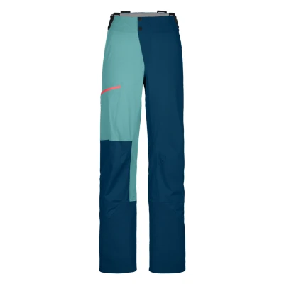 Afbeelding van ORTOVOX 3L Ortler Pants Dames Petrol Blue maat S