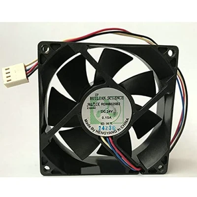 Afbeelding van RDH8025B2 80mm 8025 24V printer fan 4 wire PWM temperature control cooling