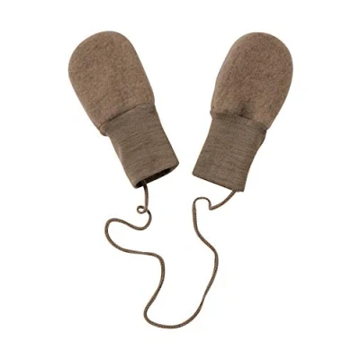 Afbeelding van Engel Natur Wantjes van wol fleece walnoot