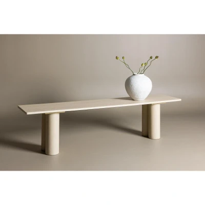 Afbeelding van Svea Rova eetkamerbank 180 cm whitewash Hout
