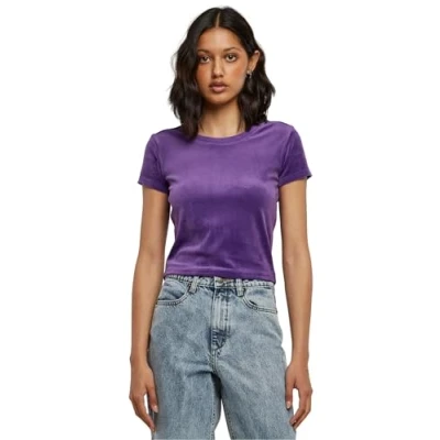 Afbeelding van Urban Classics Tshirt basic, Dames, Maat: Medium, Realviolet
