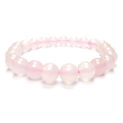 Afbeelding van Rozenkwarts edelstenen armband 8mm
