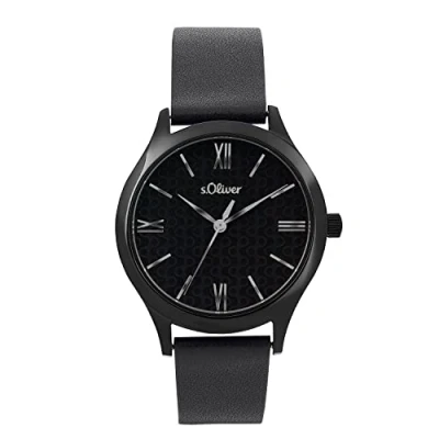 Afbeelding van s.Oliver Horloge, Dames, Maat: 18, Schwarz