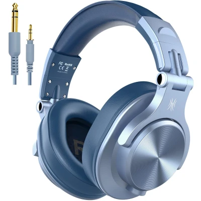 Afbeelding van OneOdio Fusion A70 Over Ear headset DJ Bluetooth Stereo Blauw High Resolution Audio Headset, Zwenkbare oorschelpen