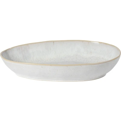 Afbeelding van Costa Nova servies ovale schaal 36 cm Eivissa beige aardewerk H 7,2