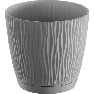 Afbeelding van Prosperplast Plantenpot kunststof steen grijs D17 x H16 cm Plantenpotten