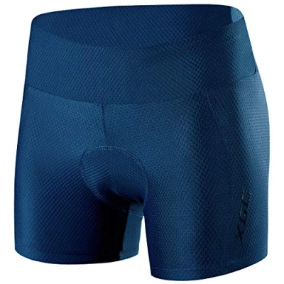 Afbeelding van XGC Fietsonderbroek voor dames, met elastische ademende 4D gel zitkussens een hoge dichtheid (L, blauw (6017))