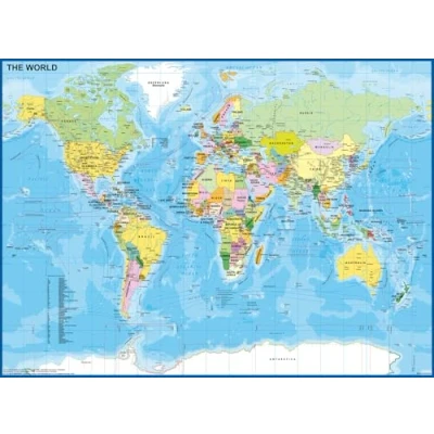 Afbeelding van Ravensburger puzzel Wereldkaart legpuzzel 200 stukjes