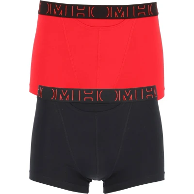 Afbeelding van Hom heren Boxerlines Boxer Brief HO1 2P in de kleur Rood, maat: XL