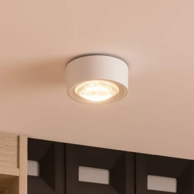 Afbeelding van Arcchio LED plafondlamp 1licht Gegoten aluminium H: 6.9 cm wit (RAL 9003) Inclusief lichtbron