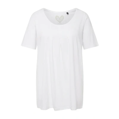 Afbeelding van Ulla Popken Grosse GRÖSSEN Tshirt print, Dames, Maat: 50/52, White