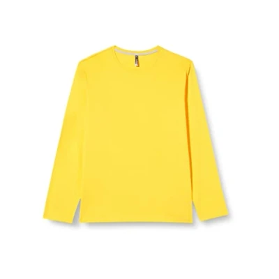 Afbeelding van Heren T shirt met lange mouwen en ronde hals, licht nauwsluitend, in 20 kleuren de maten S, M, L, XL, 2XL, 3XL 4XL, oranje, 4XL