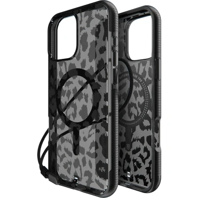 Afbeelding van Apple iPhone 16 Pro Max MagSafe Hoesje Kunststof BodyGuardz Hardcase/Backcover Black / Leopard Telefoonhoesje Shockproof/Valbescherming
