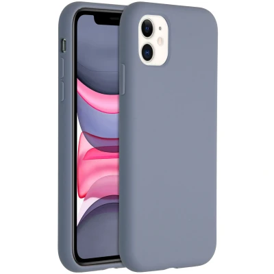 Afbeelding van Apple iPhone 11 Hoesje Siliconen en TPU (zacht) Accezz Softcase/Backcover Lavendel Telefoonhoesje