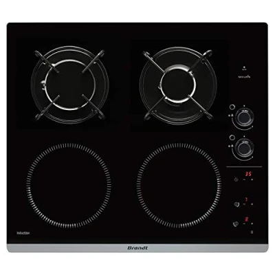 Afbeelding van Brandt BPI6413BM kookplaat Zwart Ingebouwd Combi 4 zone(s)