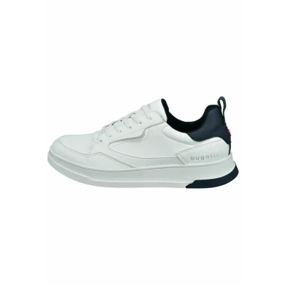 Afbeelding van bugatti Sneakers laag white, Heren, Maat: 46, White Hoogwaardig imitatieleer