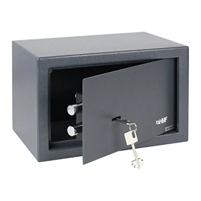Afbeelding van HMF 49200 11 Vloerkluis, dubbelbaardslot, 31 x 20 cm, antraciet