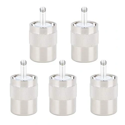 Afbeelding van V BESTLIFE Vernikkeld messing UHF PL 259 coaxiale connector voor 50 Ohm RG8/RG214/RG213 9913/LMR400 (5 stuks)