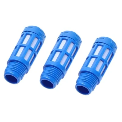 Afbeelding van Pneumatische geluiddemper 1/4 inch van kunststof set 3 industriële kwaliteit (3, inch)